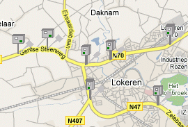 Flitspalen weergeven op kaart